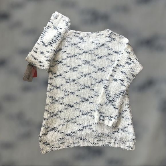 RED Tunic Sweater White & Black Long Sleeves Size Med - Picture 3 of 6